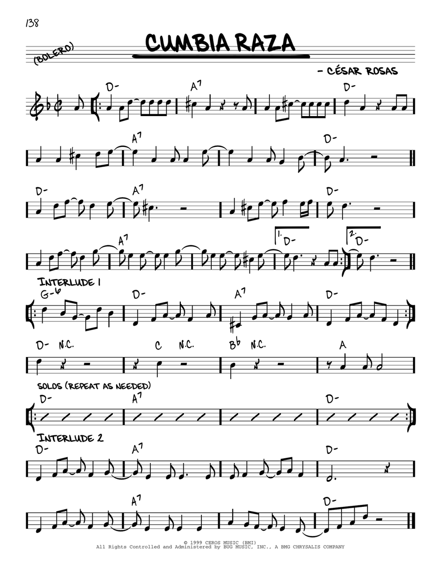 Cumbia Raza Piano scores gallery preview page 1