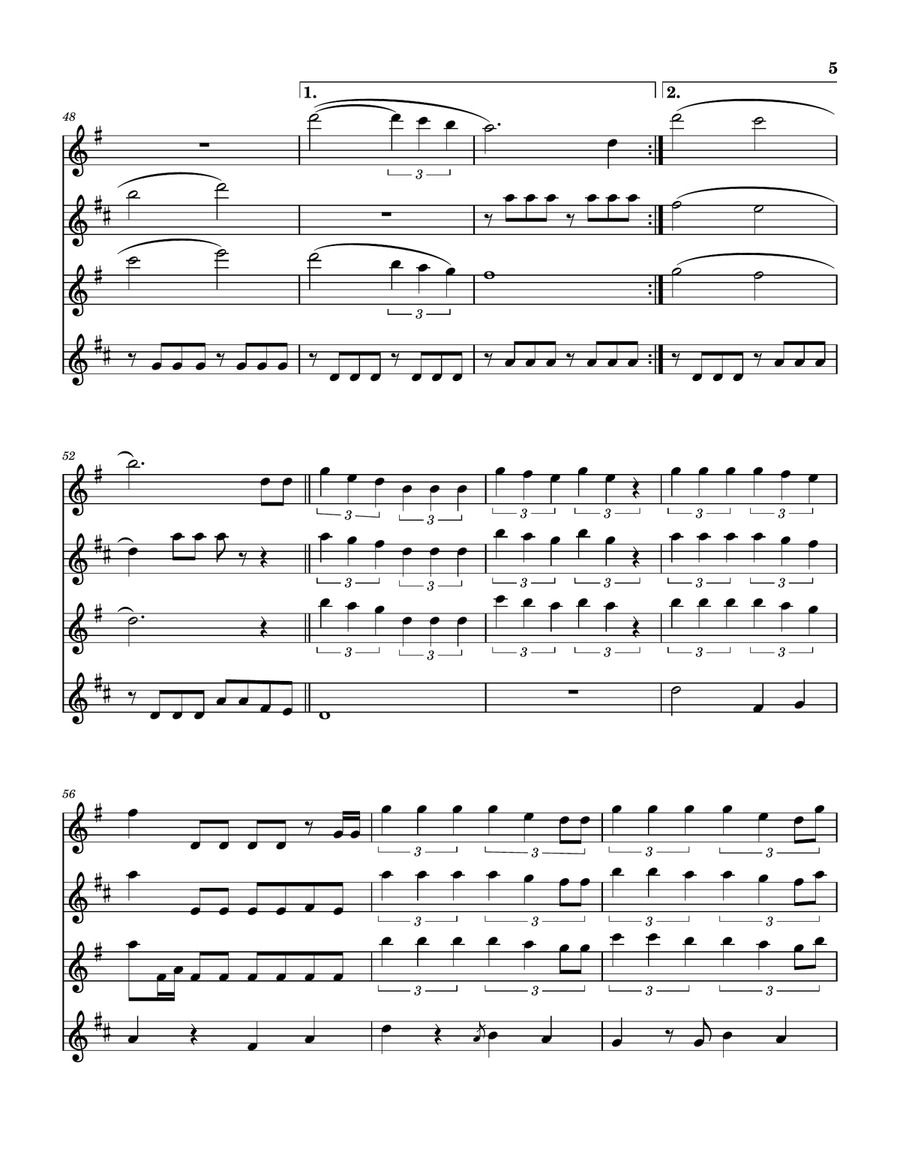 Two Blue Chairs & You Saxophone Quartet scores gallery preview page 6