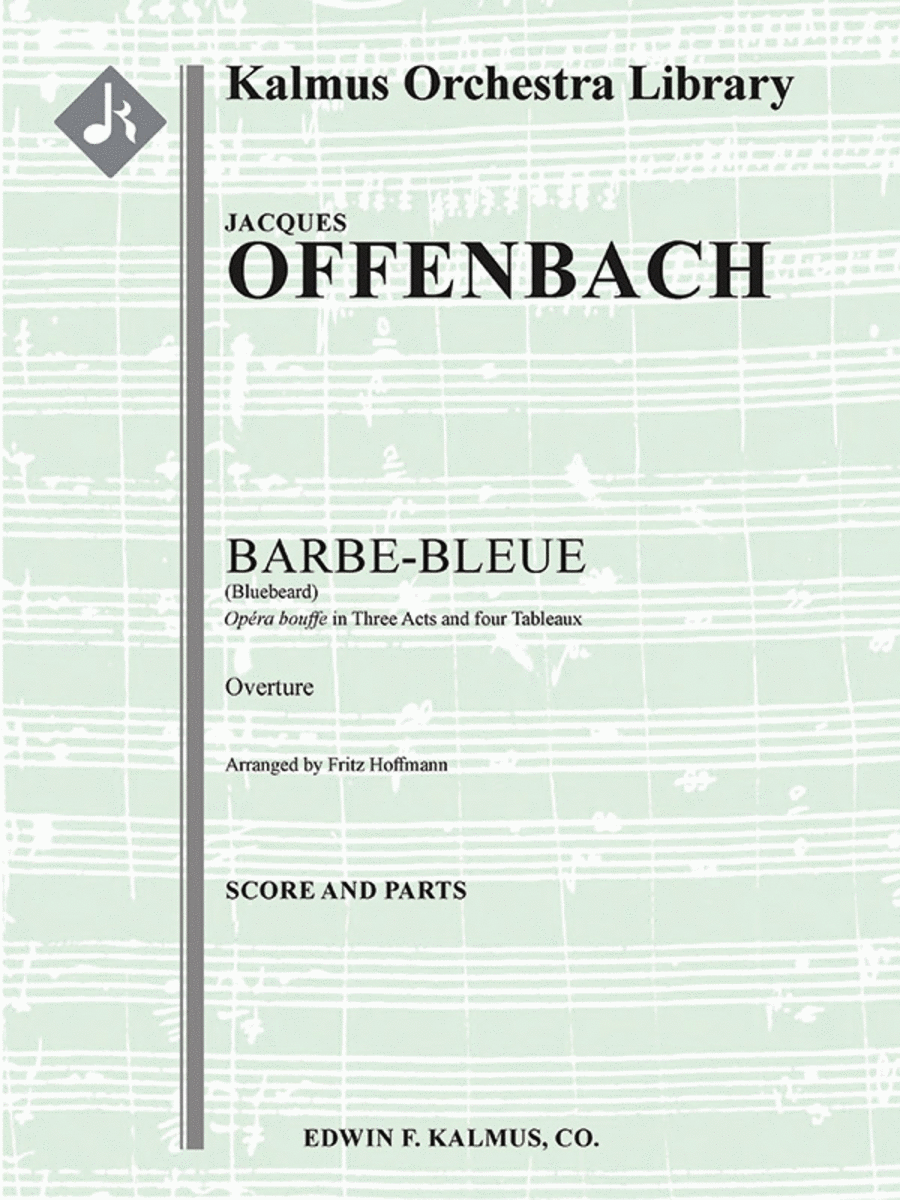 Barbe-Bleue (Bluebeard; Blaubart): Overture Full Orchestra scores gallery preview page 1