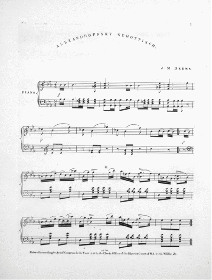 Alexandroffsky Schottisch Piano Solo scores gallery preview page 2