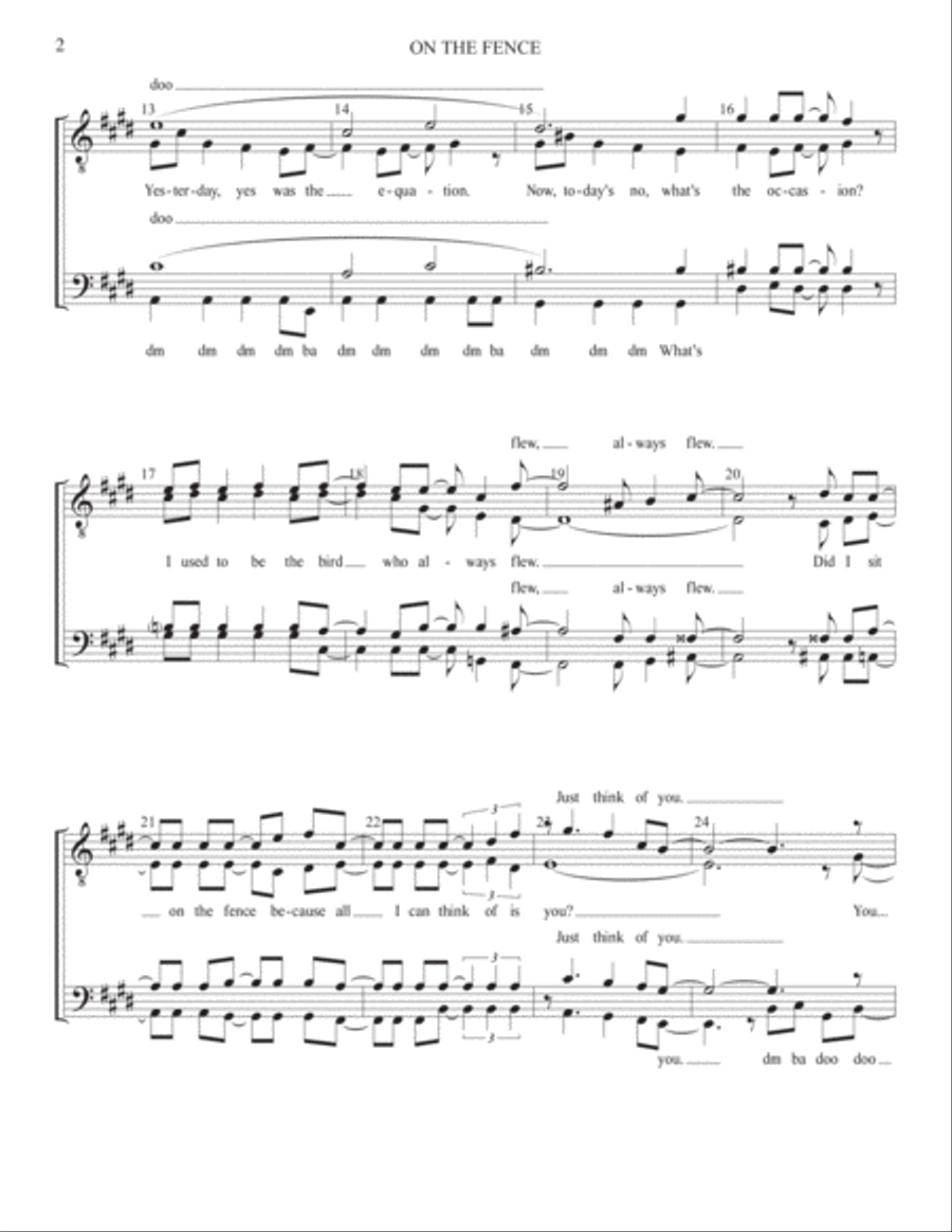 On The Fence Small Ensemble scores gallery preview page 2
