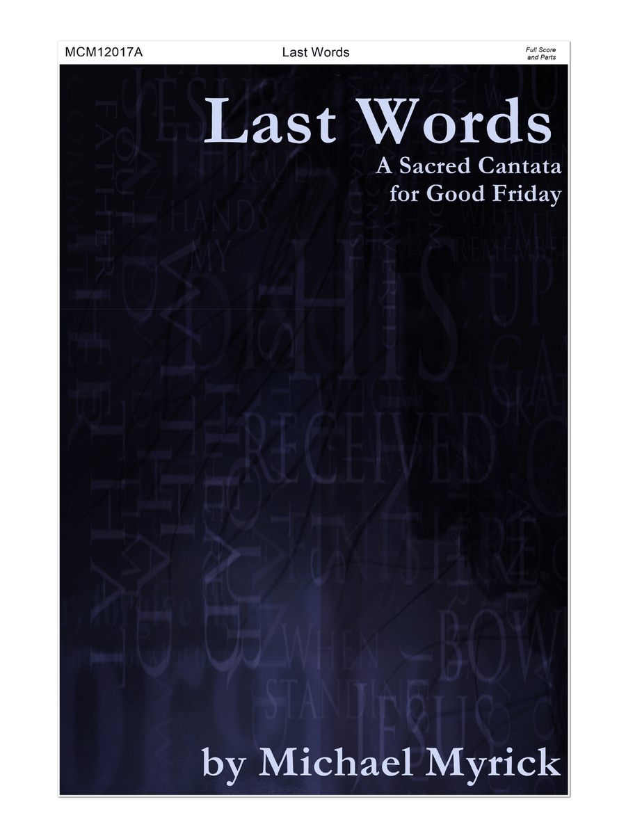 Last Words Orchestra Score and Instrument Parts 4-Part scores gallery preview page 1