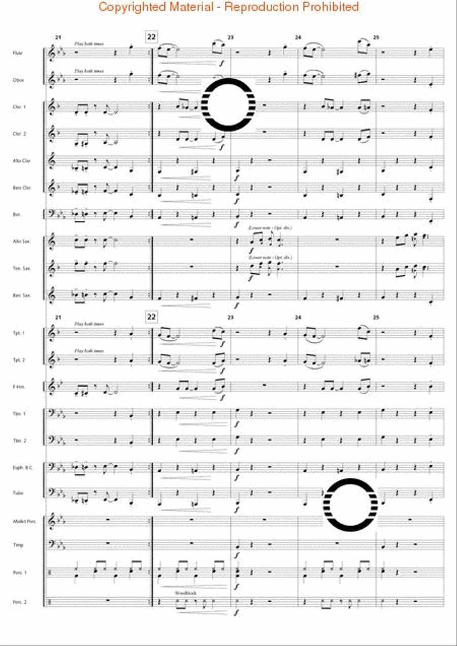 Swingin' at the Riverside Concert Band scores gallery preview page 10
