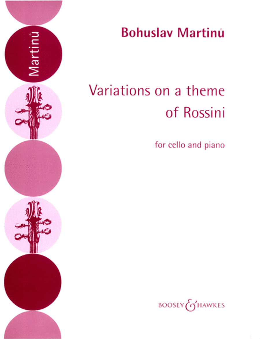 Variations on a Theme of Rossini by Bohuslav Martinu Piano Accompaniment - Sheet Music