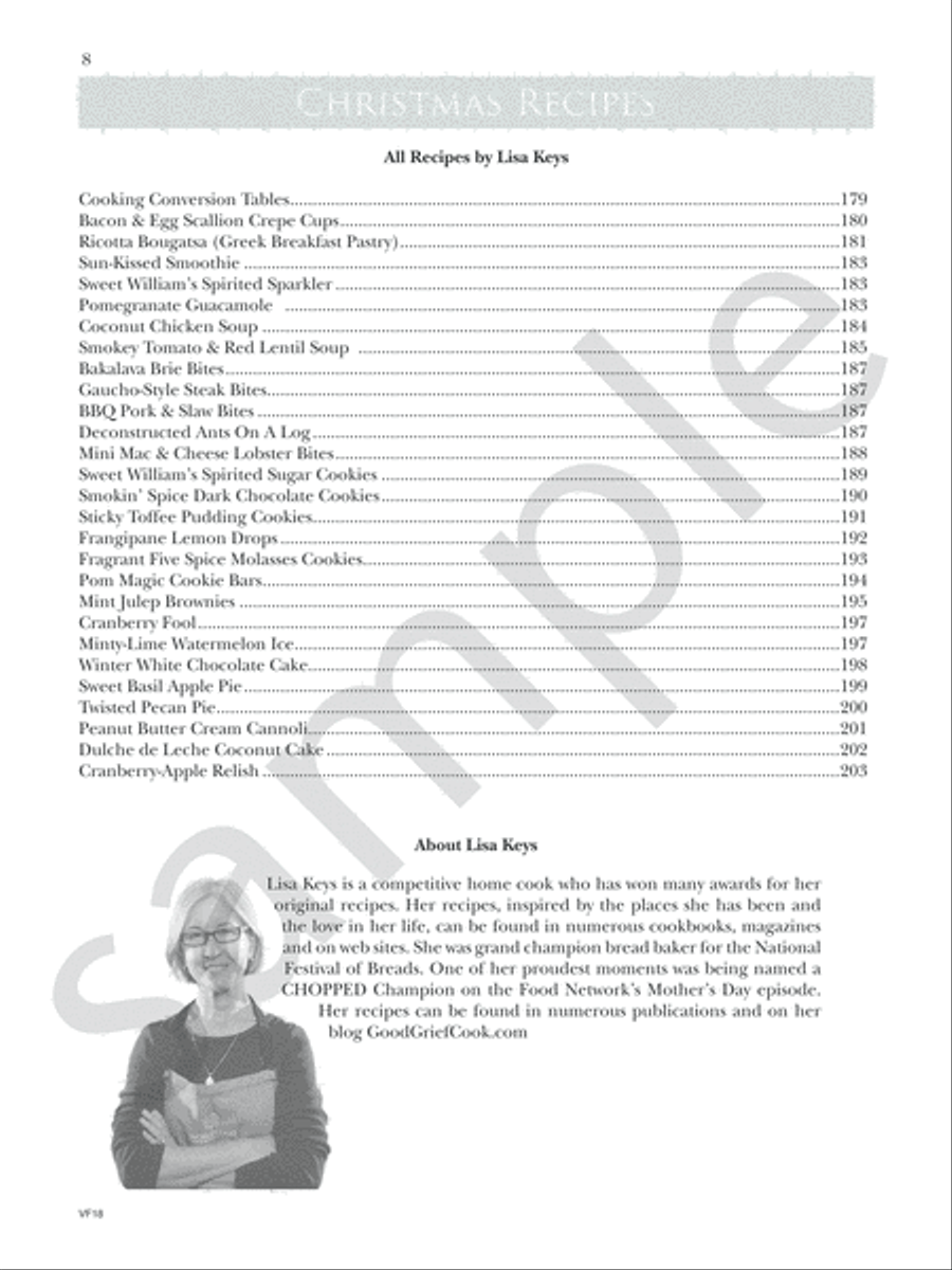 The Party Planner's Christmas Song and Recipe Book Piano, Vocal, Guitar scores gallery preview page 6