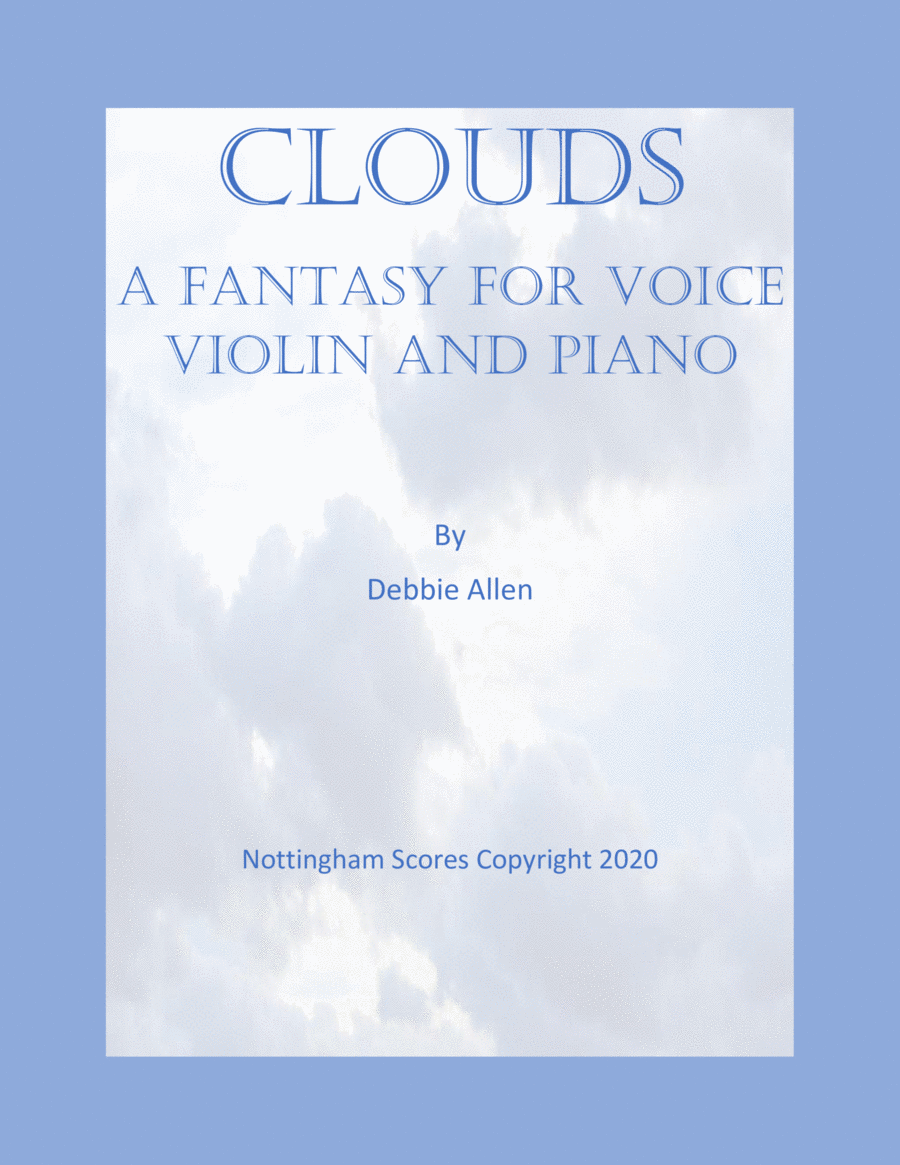 Clouds, A Fantasy for Voice, Violin and Piano Tenor Voice scores gallery preview page 1
