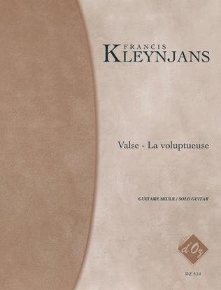 Book cover for Valse - La voluptueuse, opus 194