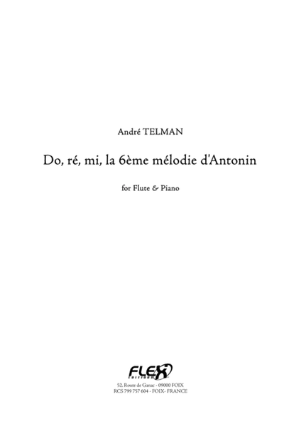 Do, re, mi, la 6eme melodie d'Antonin image number null