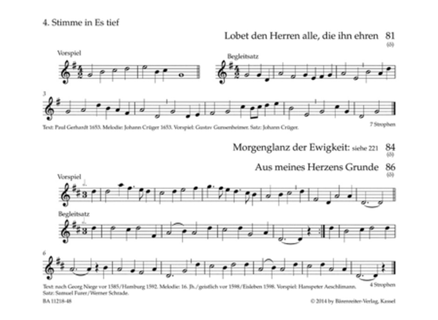 Blaserbuch zum Gotteslob (4th part in E-flat low (violin clef))