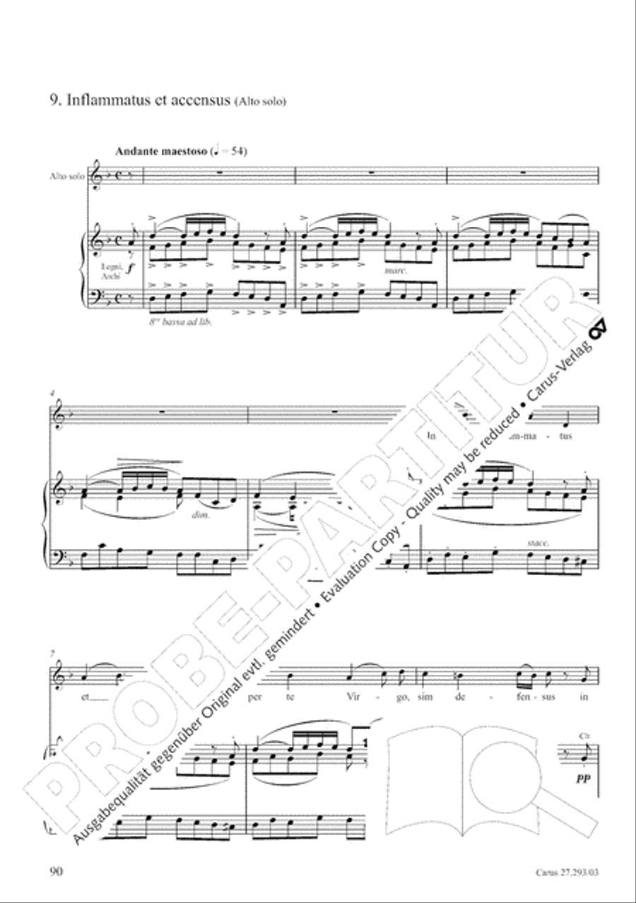 Stabat mater 4-Part scores gallery preview page 97