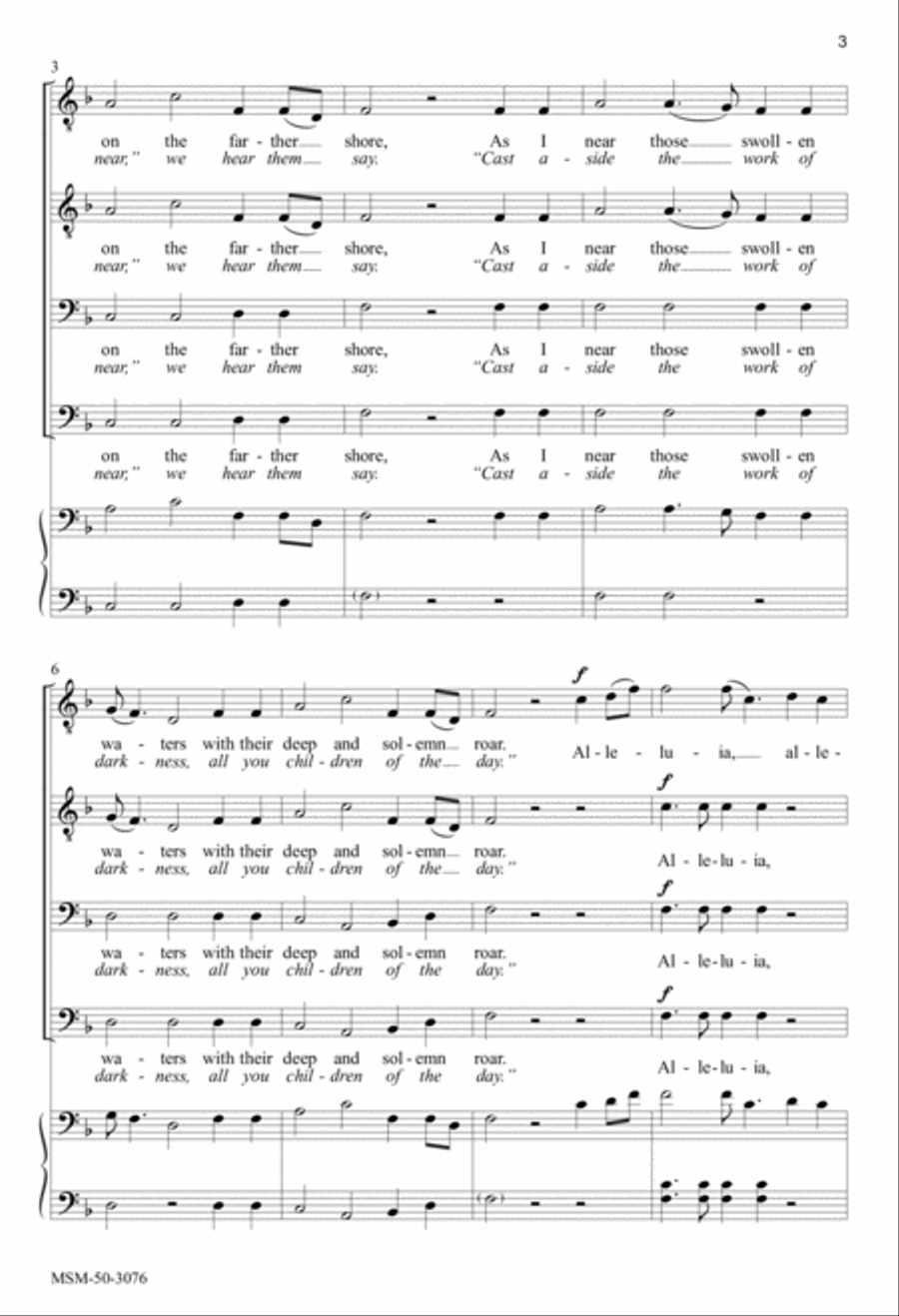 Hark, I Hear the Harps Eternal TTBB scores gallery preview page 3
