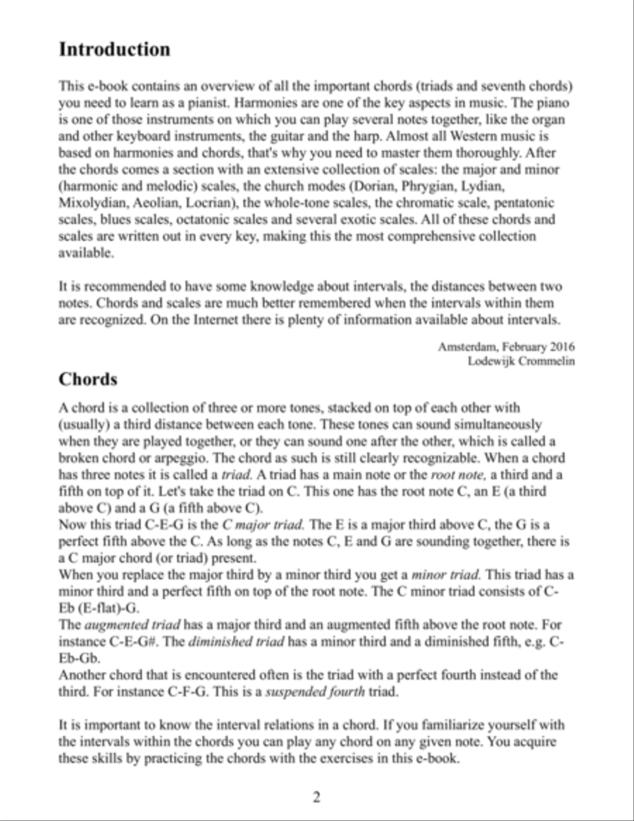Chords & Scales - for all keyboard instruments Piano Method scores gallery preview page 4