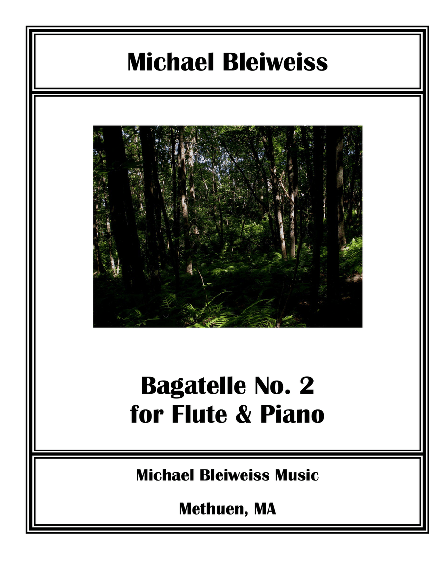 Bagatelle No. 2 for Flute & Piano Chamber Music scores gallery preview page 1