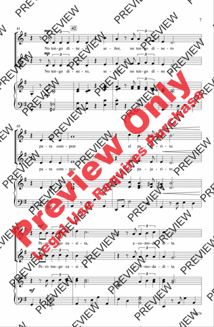 ¡El Pajarito! ¡El Pajarito! 2-Part scores gallery preview page 7