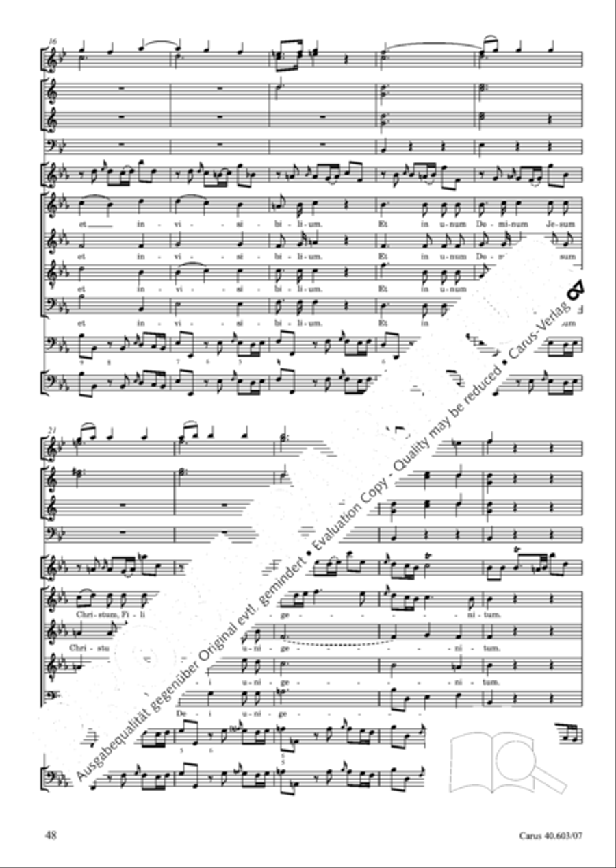Grosse Orgelsolomesse in Es 4-Part scores gallery preview page 61