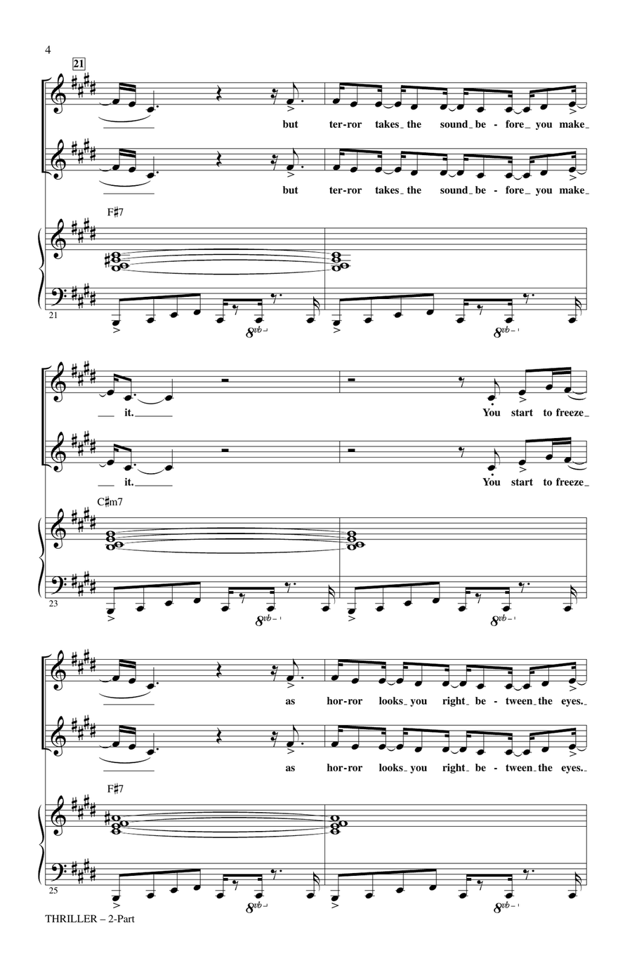 Thriller 2-Part scores gallery preview page 3