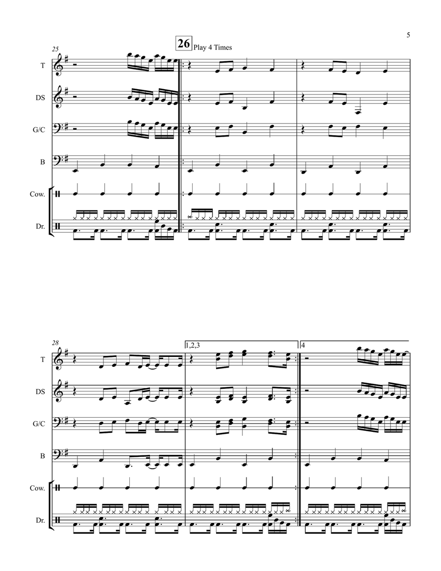 Conga Percussion Ensemble scores gallery preview page 5