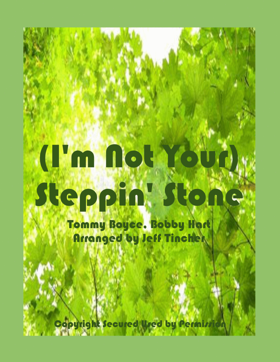 (I'm Not Your) Steppin' Stone Piano, Vocal, Guitar scores gallery preview page 1