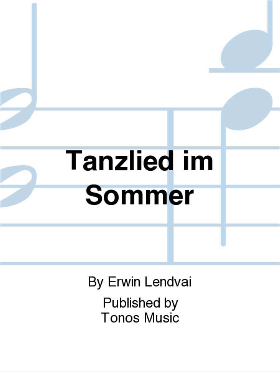 Tanzlied im Sommer A Cappella scores gallery preview page 1