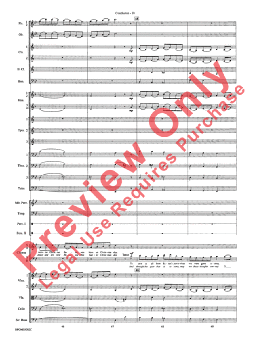 A Festival of Carols Full Orchestra scores gallery preview page 13