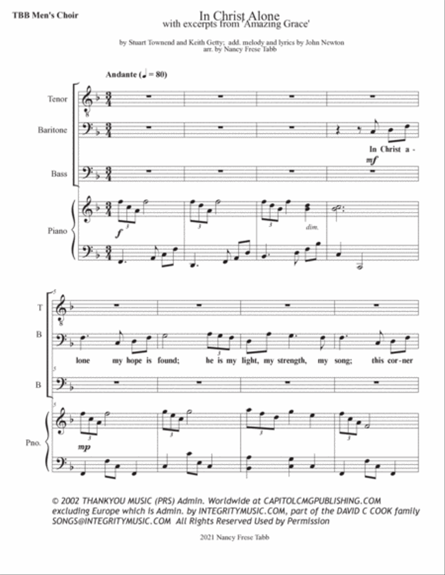 In Christ Alone 3-Part scores gallery preview page 2