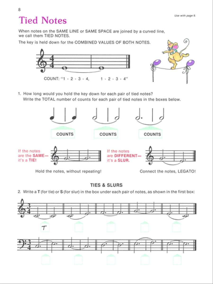 Alfred's Basic Piano Prep Course Theory Book, Book B Piano Method scores gallery preview page 2