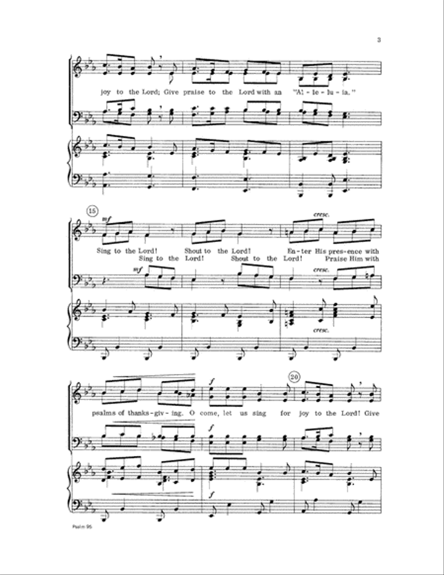 Psalm 95 Psalm 95 Choir scores gallery preview page 3