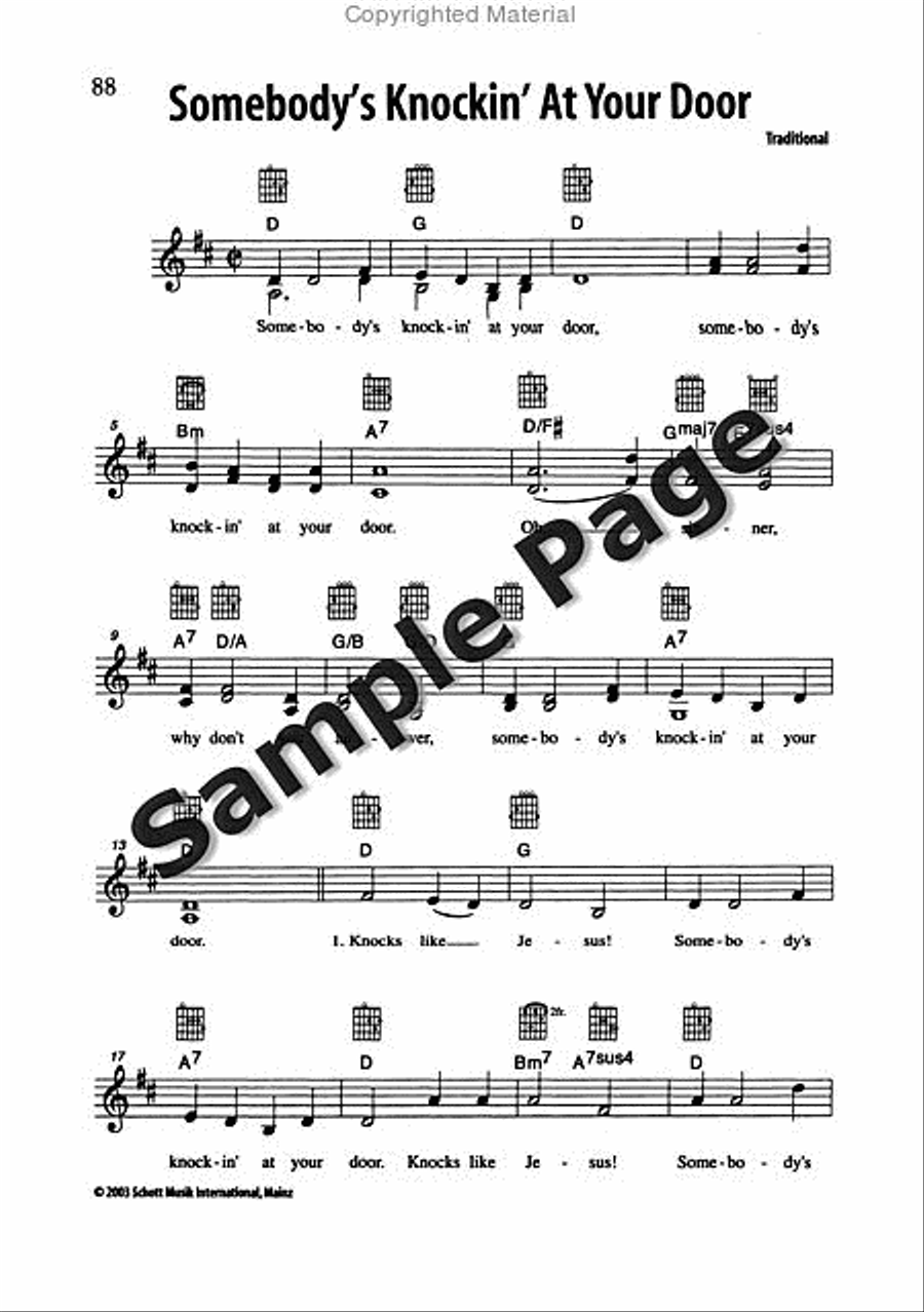 Best of Spirituals & Gospels Acoustic Guitar scores gallery preview page 89