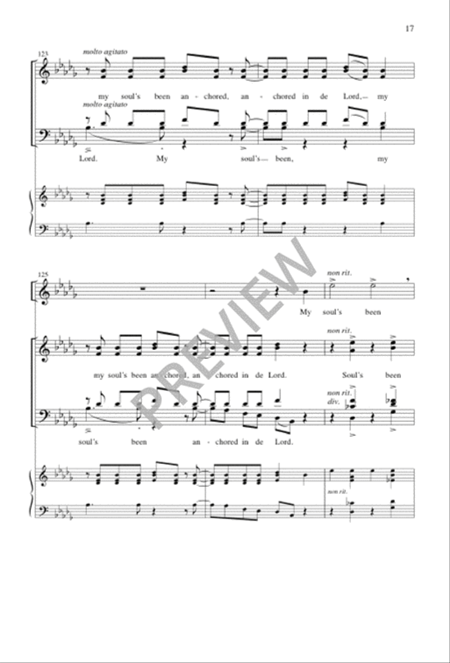 Anchored in de Lord SSATB - Sheet Music page 17