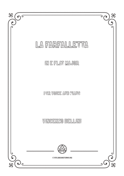 Bellini-La farfalletta in E flat Major,for voice and piano image number null