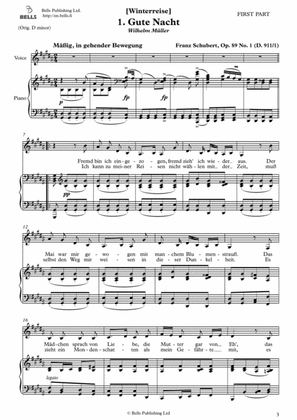 Gute Nacht, Op. 89 No. 1 (G-sharp minor)
