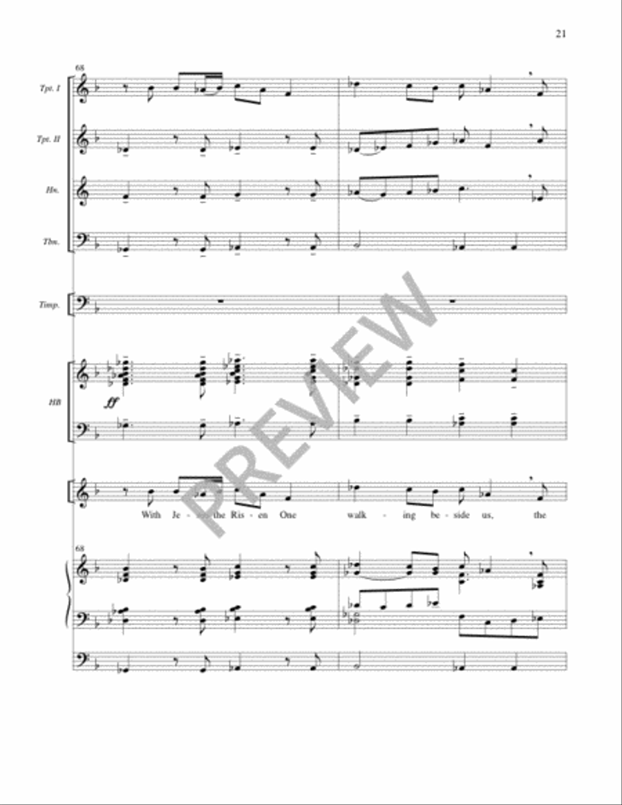 We Come Keeping Festival - Full Score and Parts 4-Part scores gallery preview page 21