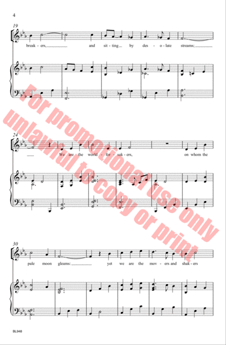 We Are the Music Makers We Are the Music Makers Choir scores gallery preview page 5