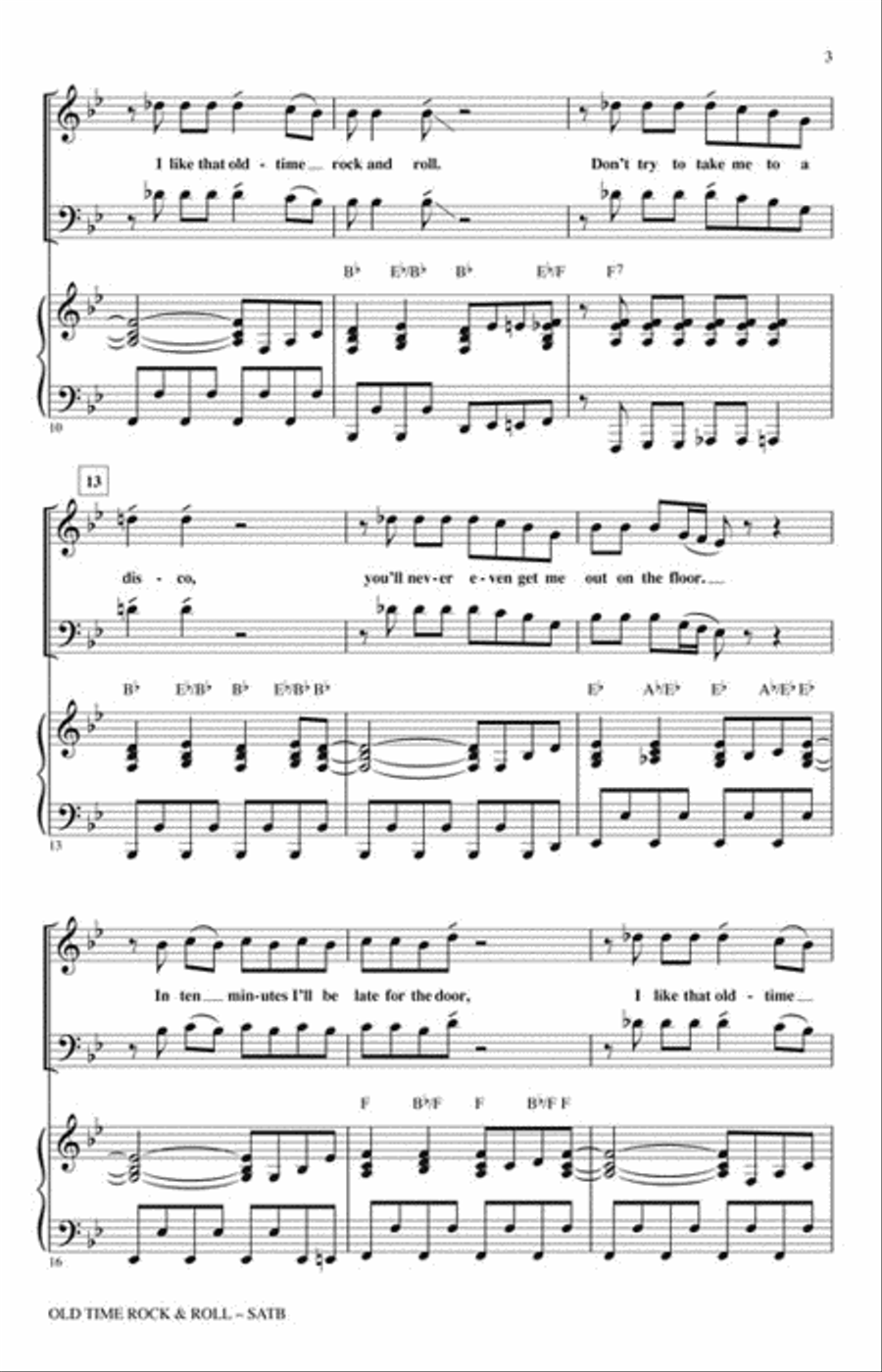 Old Time Rock & Roll Old Time Rock & Roll Show Choir scores gallery preview page 3