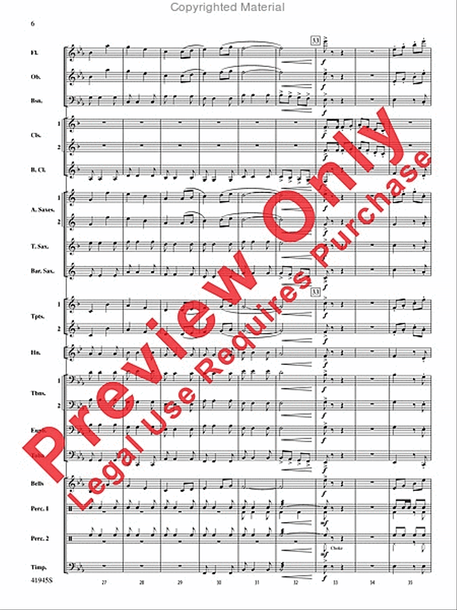 Clarinets Packing Up Early Concert Band scores gallery preview page 7