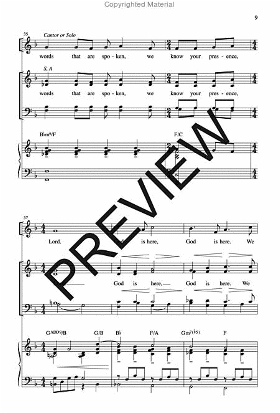 Holy Ground 4-Part scores gallery preview page 8