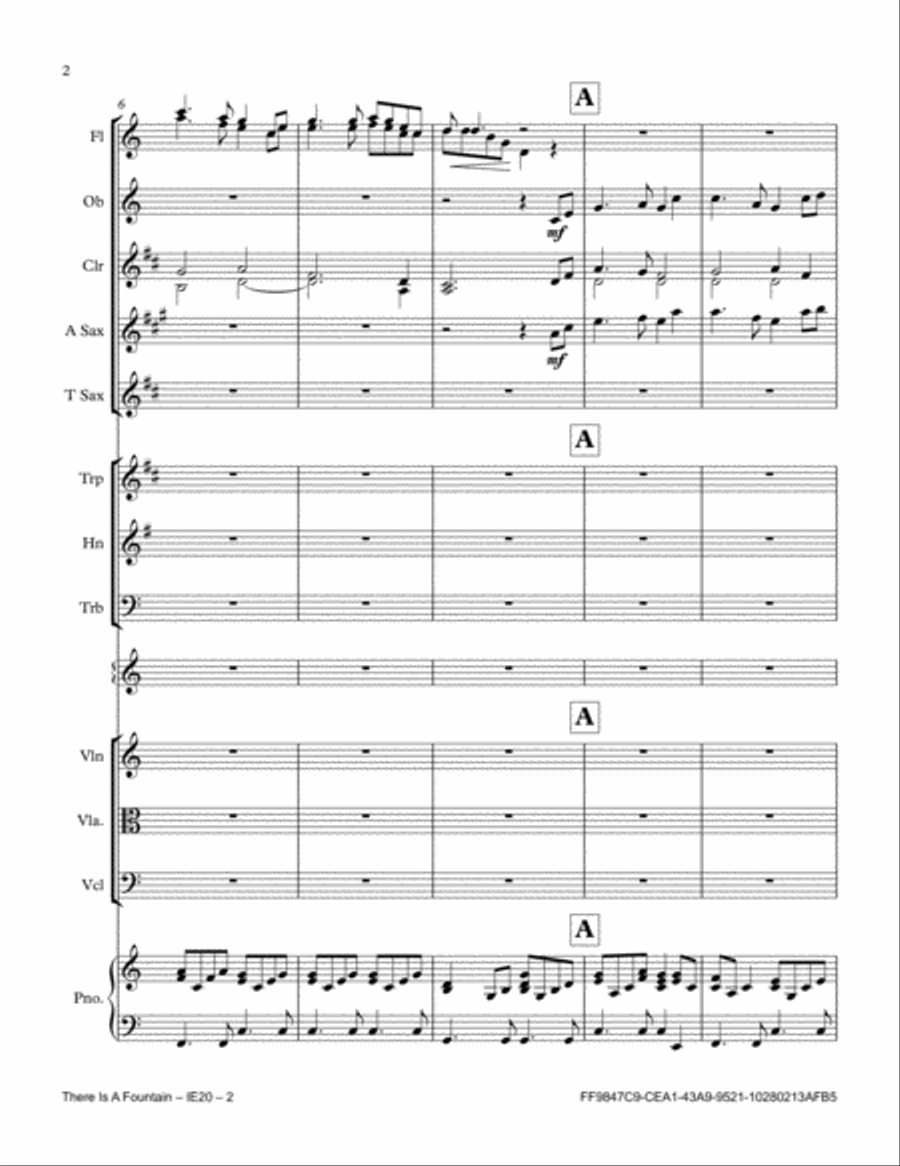 There Is A Fountain There Is A Fountain Full Orchestra scores gallery preview page 2