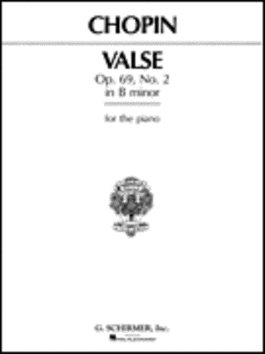 Waltz, Op. 69, No. 2 in B Minor (Posthumous) Piano Solo scores gallery preview page 1
