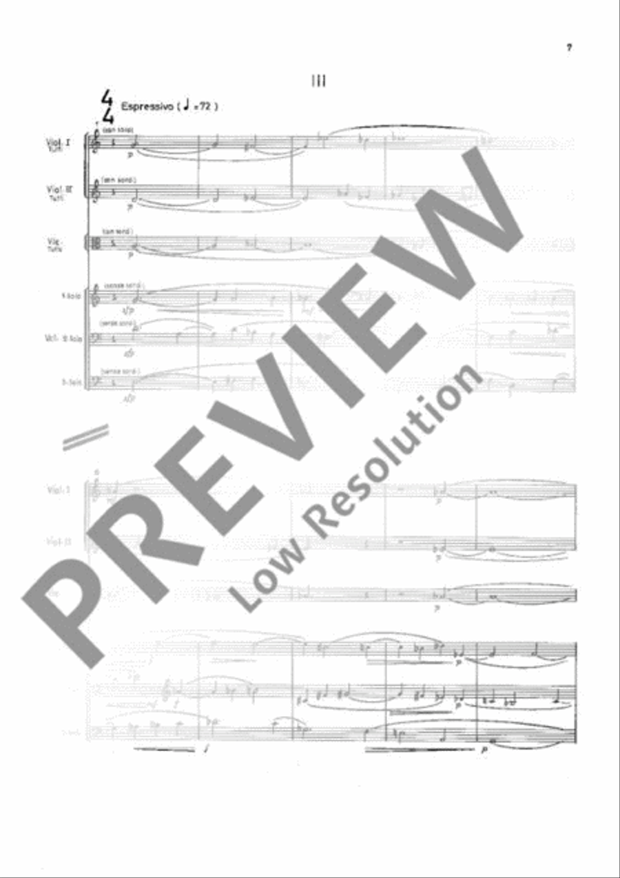 Fantasia for Strings String Orchestra scores gallery preview page 12