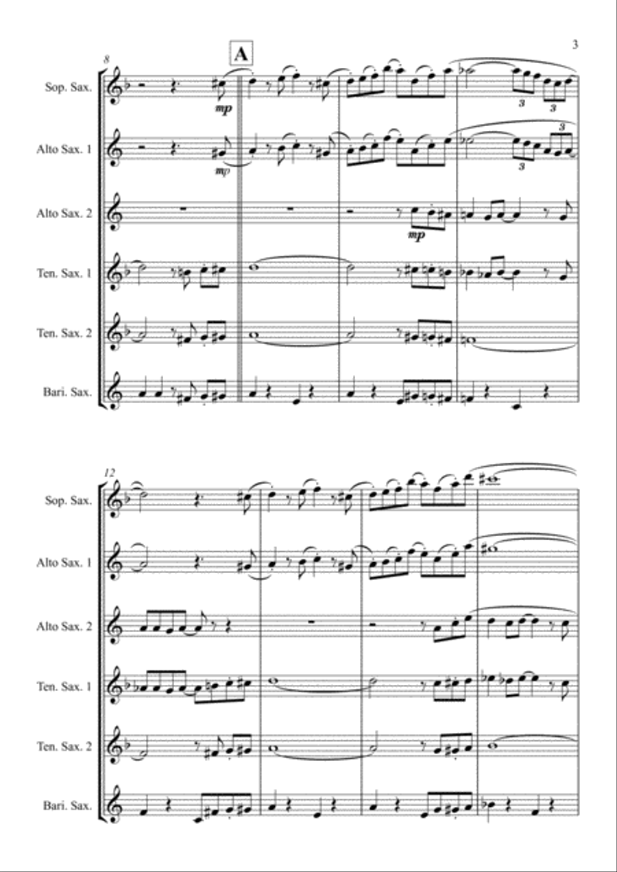 The Pink Panther from THE PINK PANTHER Woodwind Ensemble scores gallery preview page 3