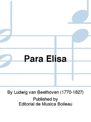 Book cover for Para Elisa