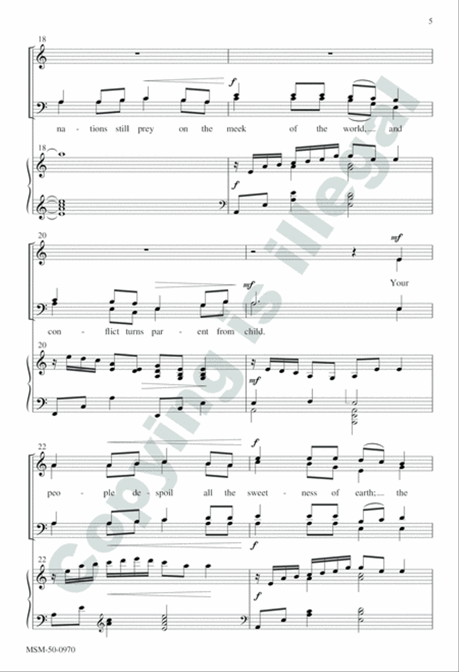 Isaiah the Prophet 4-Part scores gallery preview page 5