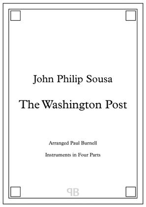 The Washington Post, arranged for instruments in four parts