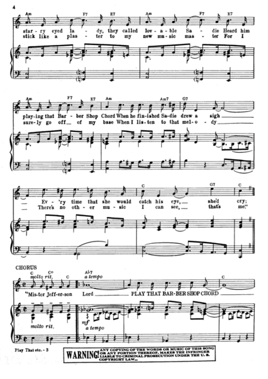 Play That Barber Shop Chord Voice scores gallery preview page 3