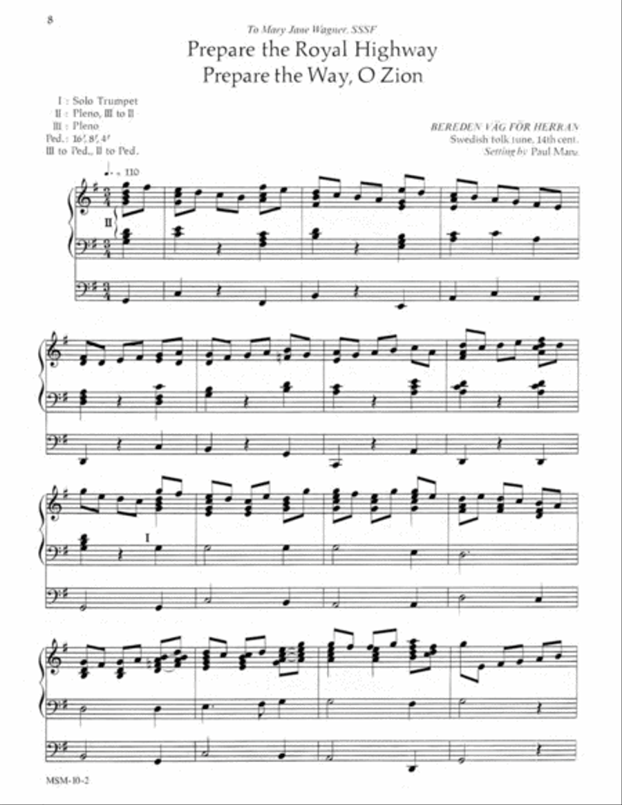 Six Advent Improvisations Organ scores gallery preview page 5