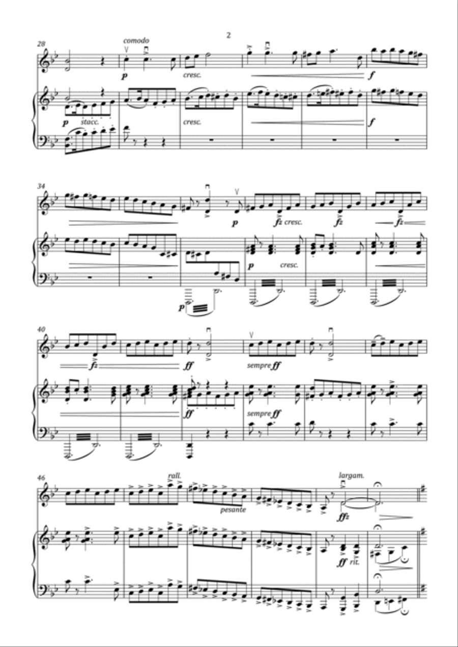 Bohm - Sarabande in G Minor - Intermediate Violin Solo scores gallery preview page 3