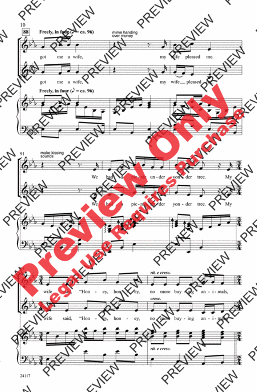 I Bought Me a Cat 2-Part scores gallery preview page 10