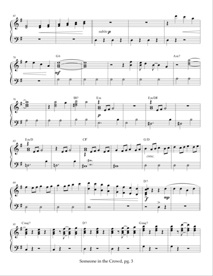 Someone In The Crowd Glockenspiel scores gallery preview page 3