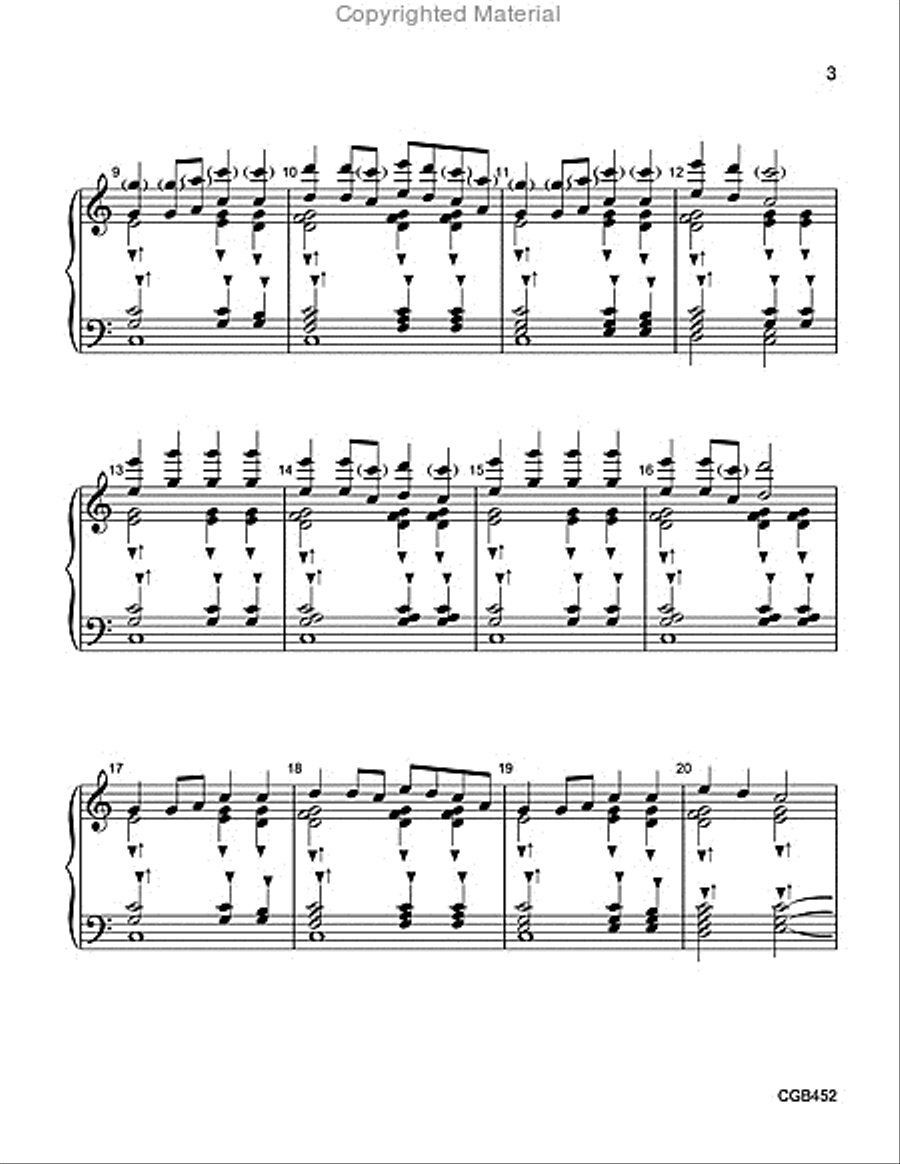 God Who Stretched the Spangled Heavens Handbell Choir scores gallery preview page 3