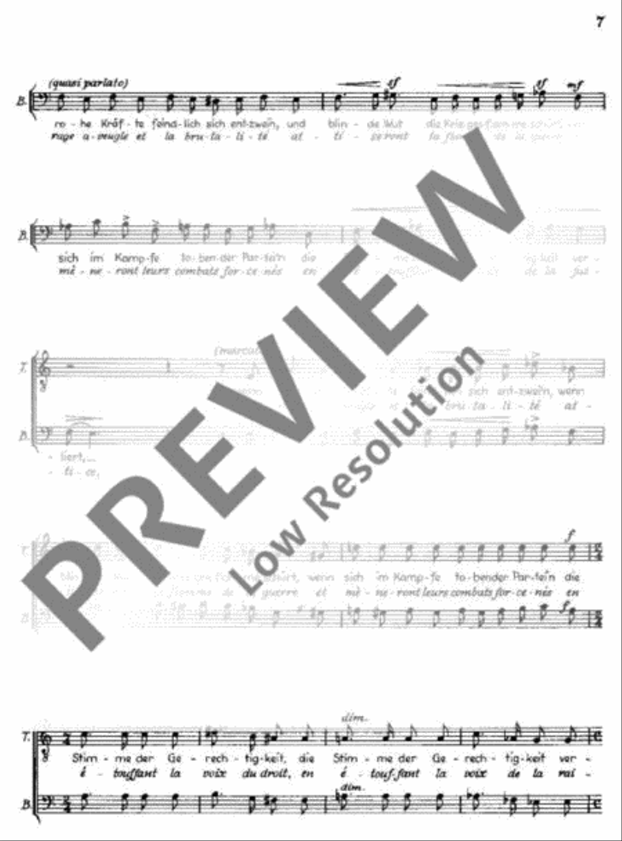 Kantate Nr. 6 4-Part scores gallery preview page 8